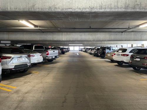 Interior Photo of Hancock Whitney Center Garage