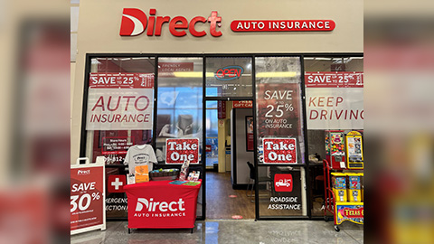 Direct Auto Insurance storefront located at  3025 North Dowlen Road, Beaumont