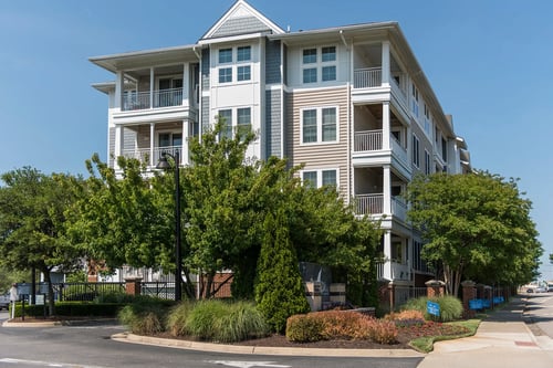 Exterior view at  River House Apartments in Norfolk, VA