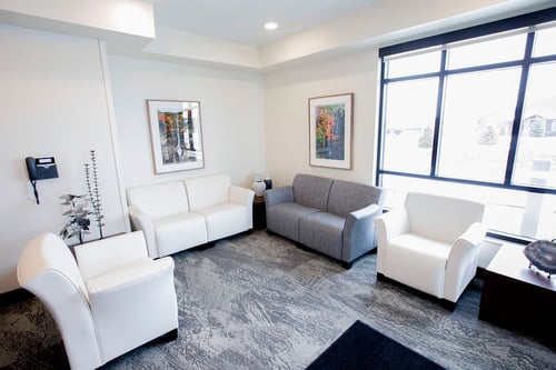 Men and women are housed in separate residential wings, with 8 to 12 rooms per wing. Each wing has its own living space with comfortable seating and televisions.