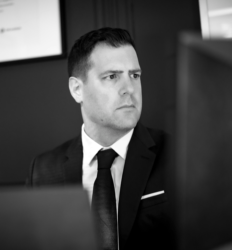 Jonathan Rotem working on the computer.