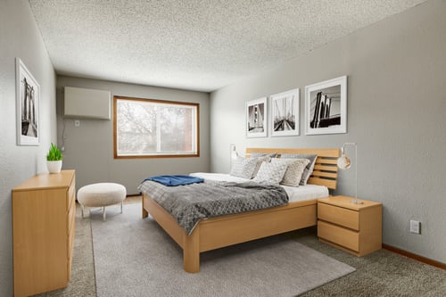 Bedroom at Pebblebrook Court, Bloomington, MN