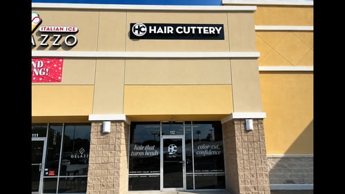 Outside the Hair Cuttery salon in  Palm Bay