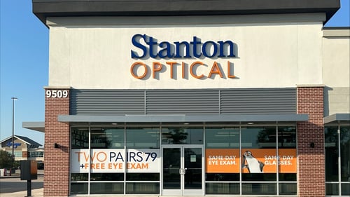 Storefront at Stanton Optical store Humble, TX 77338