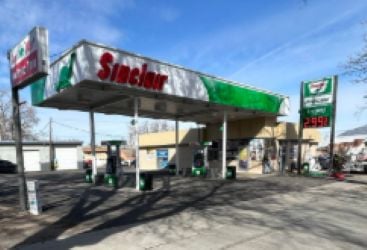 Sinclair Gas Station Fueling Island