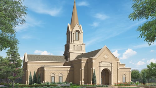 Artist rendering of the Rapid City South Dakota Temple