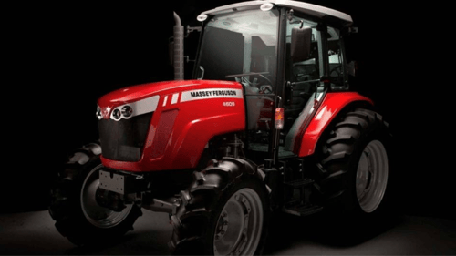large red tractor