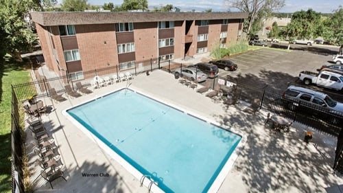 Aerial Pool View at Warren Club, Denver, 80227