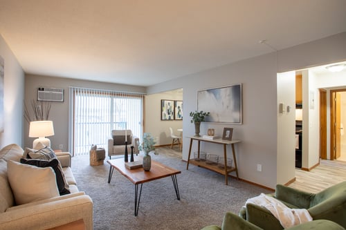 Living room with balcony
