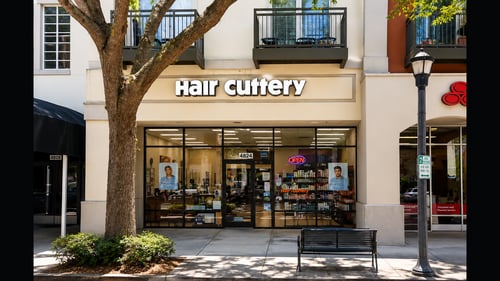 Outside the Hair Cuttery salon in  Orlando
