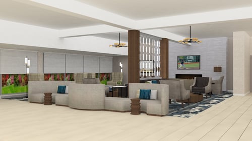 Newly Opened Crowne Plaza Lancaster Lobby