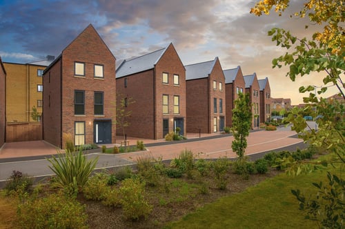 BDW Cambs Darwin dusk street scene