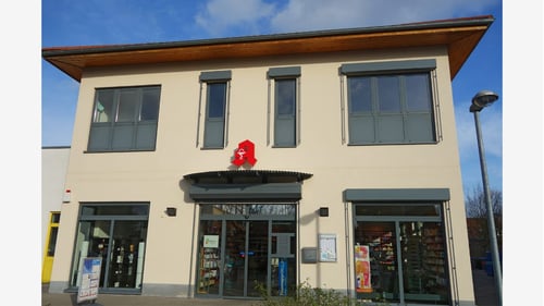 Aussenansicht der Hardt-Apotheke