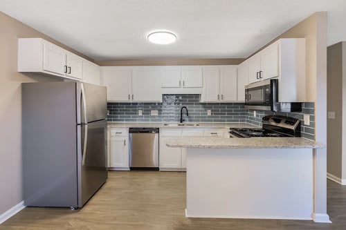 Kitchen at Spring Lake Apartments in Greenville, NC