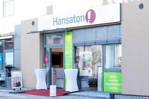 Hansaton Hörkompetenz-Zentrum Volksbankplatz 2, Hartberg Frontansicht