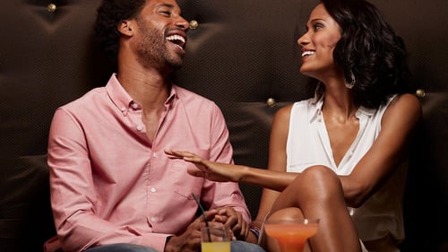 Couple at Eden Lounge in Harrah's Resort Atlantic City.