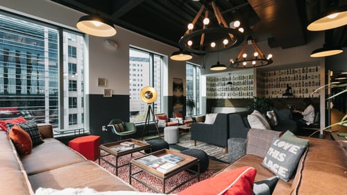 WeWork Triangle Building - Coworking space interior view