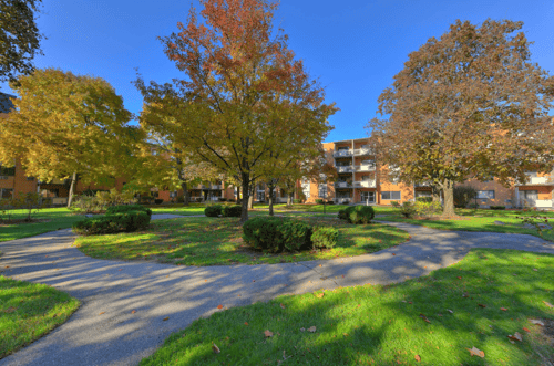 Grassy Area at Morton Village Apartments, Mattapan, MA, 02126