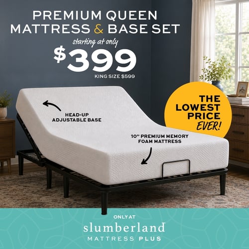 Premium Queen Mattress & Base Set starting at $399