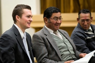 You can sign up to have your local missionaries accompany you if you'd like.