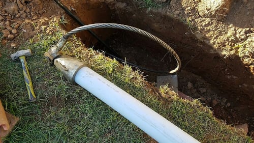 Trench sewer line inspection