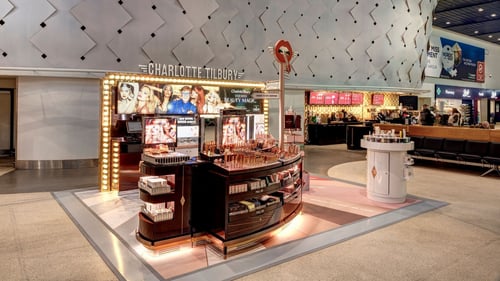 Charlotte Tilbury Airport Beauty and Makeup Counter at Manchester Airport Terminal 1
