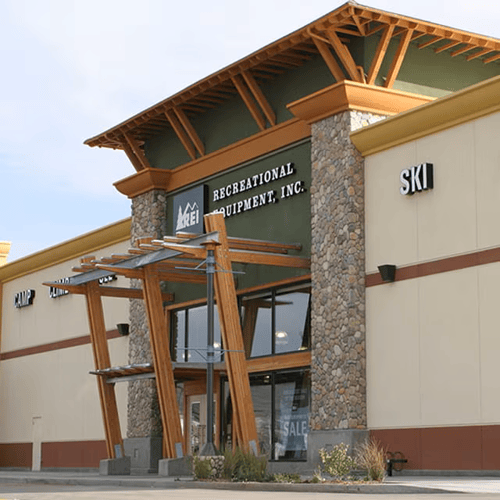 The front of the REI store in Folsom, California