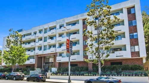 Property exterior at Masselin Park West in Los Angeles, CA 90036