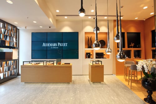 View of a Audemars Piguet boutique.