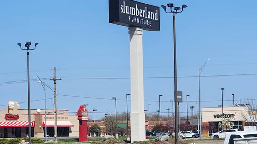 Grand Island Slumberland Furniture store sign