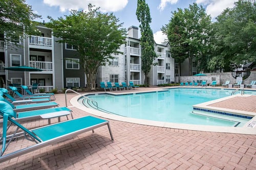 Swimming pool at The Carlyle at Perimeter in Dunwoody, GA, 30338