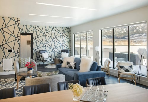 Beautiful Living Room at Cannery Flats, Bozeman, MT