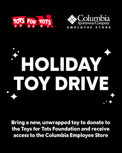 Columbia Sportswear Toys for Tots flyer.