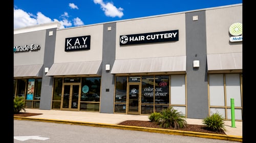 Outside the Hair Cuttery salon in  Titusville
