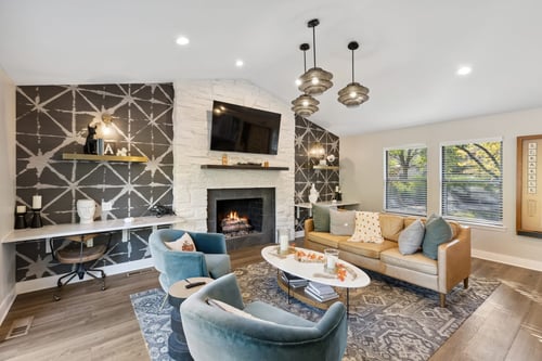 Living Room at Ascent at Farmington Hills, Farmington Hills, MI, 48331