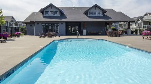 Pool at Brix Apartments in Spokane Valley, WA 99037