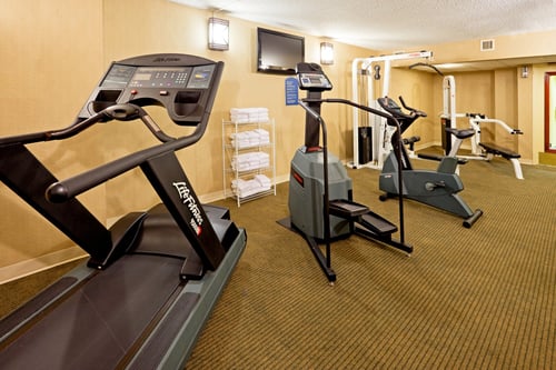 Get in a great workout at our fitness center.