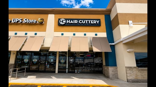 Outside the Hair Cuttery salon in  Indian Harbour Beach