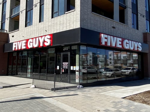 Five Guys at 4112 University Ave. NW in Calgary.