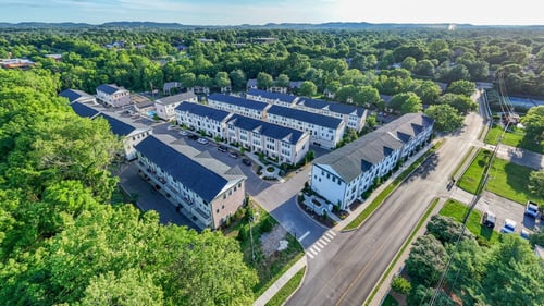 Aerial view at 780 Townhomes in Franklin, TN