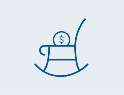 Rocking chair icon.
