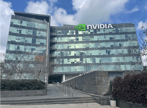 A photo of an NVIDIA corporate office.