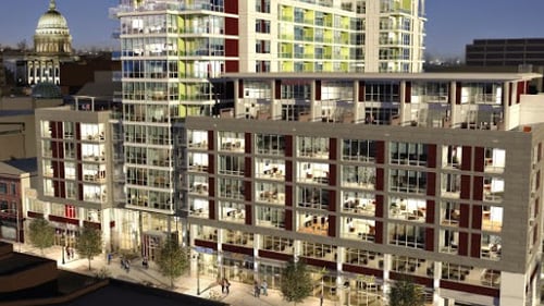 Ovation309 Building with lights