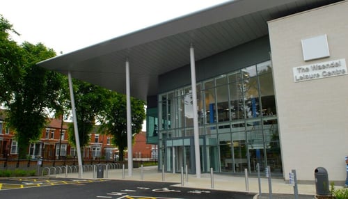 Outside entrance of Waendel Leisure Centre