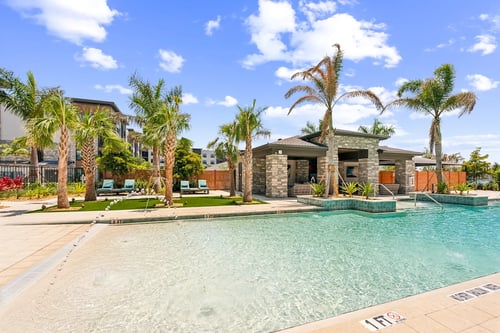 Swimming pool at The Concord Luxury Apartments in Sarasota, FL, 34240
