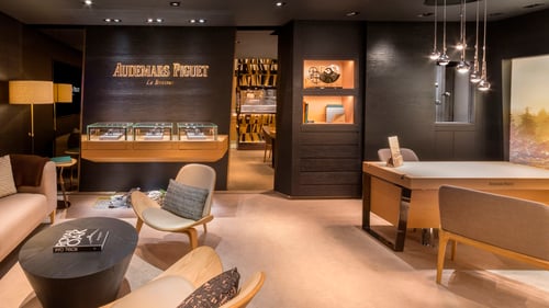 View of a Audemars Piguet boutique.