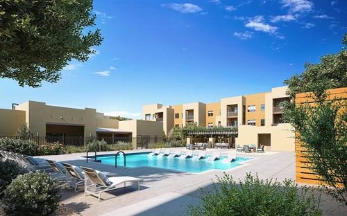 Swimming pool at Sandoval Flats, Rio Rancho, NM, 87144