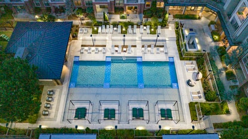 Aerial view at The Hendrix in Brookhaven, Atlanta