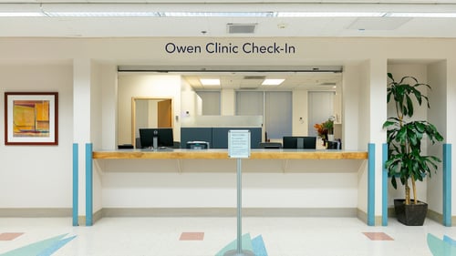 image of check-in desk
