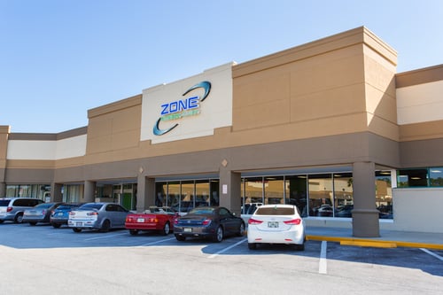 Retail space for lease in New Port Richey, Florida, Zone Fitness Club